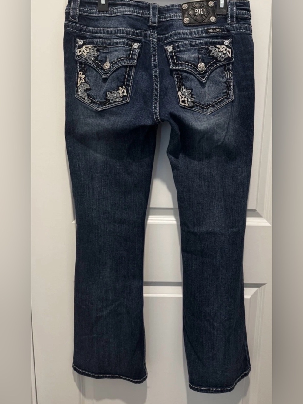 Miss Me Jeans Womens Size 32x32 Bootcut Blue JP7553BV Signature-Rise